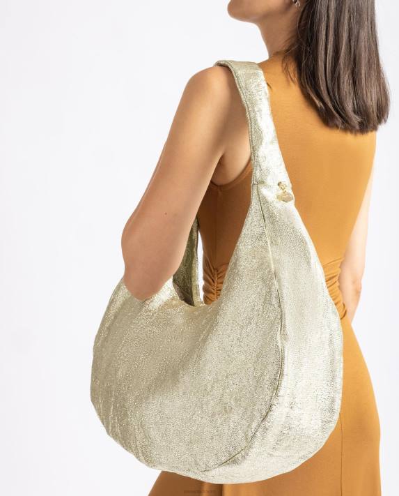 Unisa kvinnor guld stor axelväska 06DT1099
