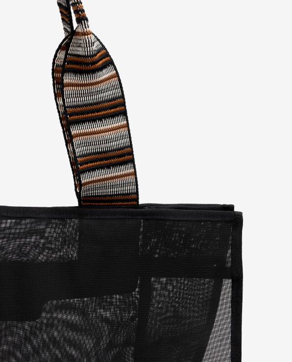 Unisa kvinnor svart stor nätpåse 06DT1117