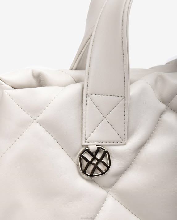 Unisa kvinnor vit handväska med quiltad effekt 06DT1150