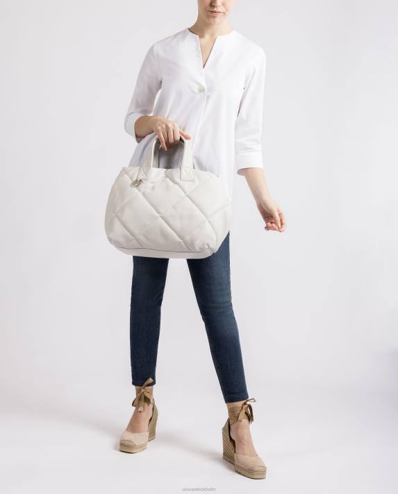 Unisa kvinnor vit handväska med quiltad effekt 06DT1150