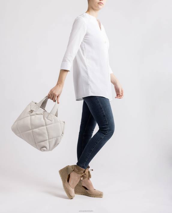 Unisa kvinnor vit handväska med quiltad effekt 06DT1150