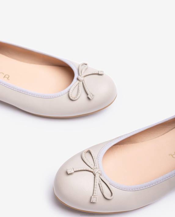 Unisa kvinnor beige ballerinasko med rund tå 06DT642