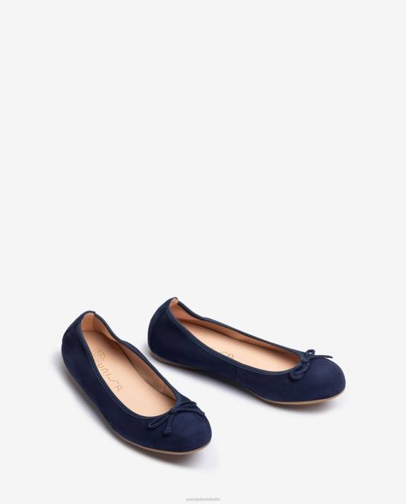 Unisa kvinnor blå ballerinasko med rund tå 06DT638