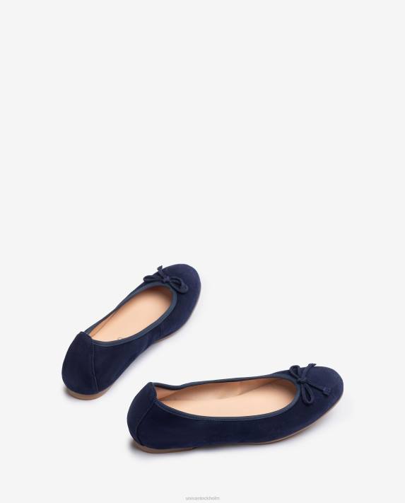 Unisa kvinnor blå ballerinasko med rund tå 06DT638