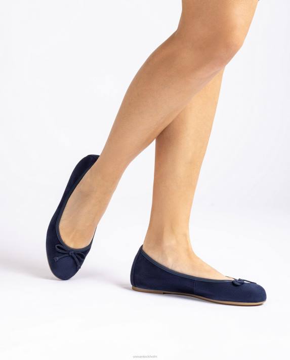 Unisa kvinnor blå ballerinasko med rund tå 06DT638