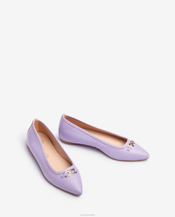 Unisa kvinnor lila ballerinasko med spetsig tå 06DT633