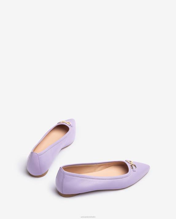 Unisa kvinnor lila ballerinasko med spetsig tå 06DT633