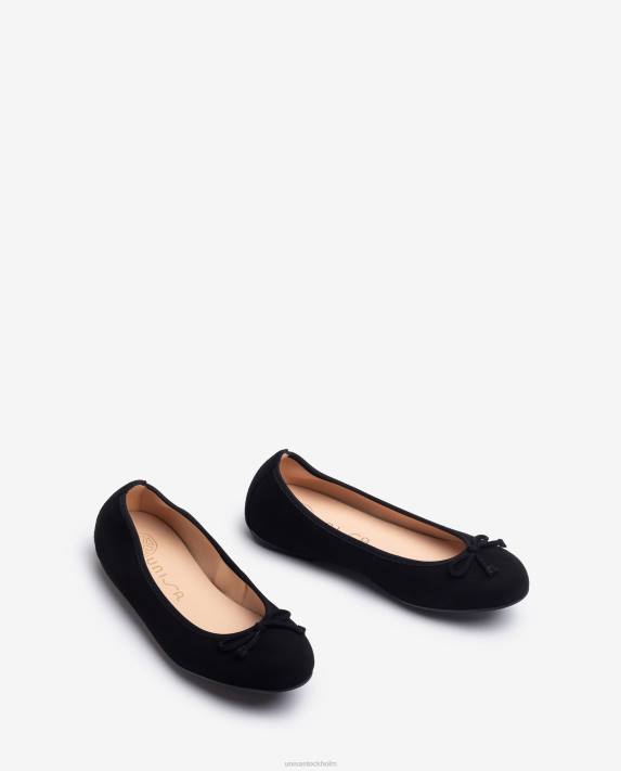 Unisa kvinnor svart ballerinasko med rund tå 06DT640