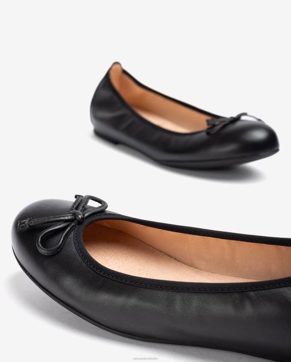 Unisa kvinnor svart ballerinasko med rund tå 06DT641