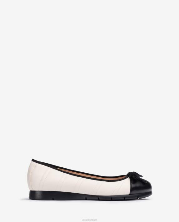 Unisa kvinnor vit quiltad ballerinasko 06DT1265