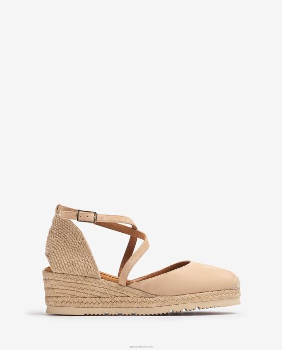 Unisa kvinnor beige espadrille i mocka 06DT747