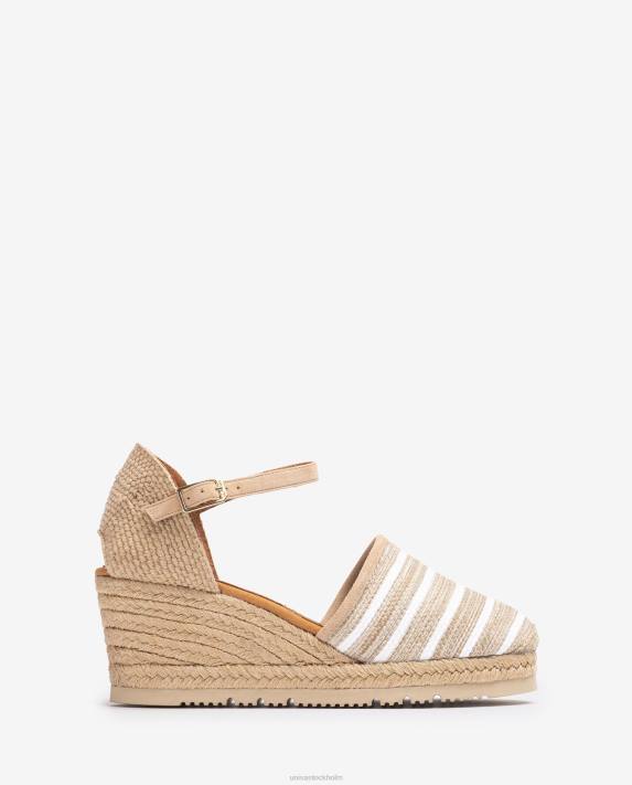 Unisa kvinnor brun espadrille gjord i jarapa-tyg 06DT721