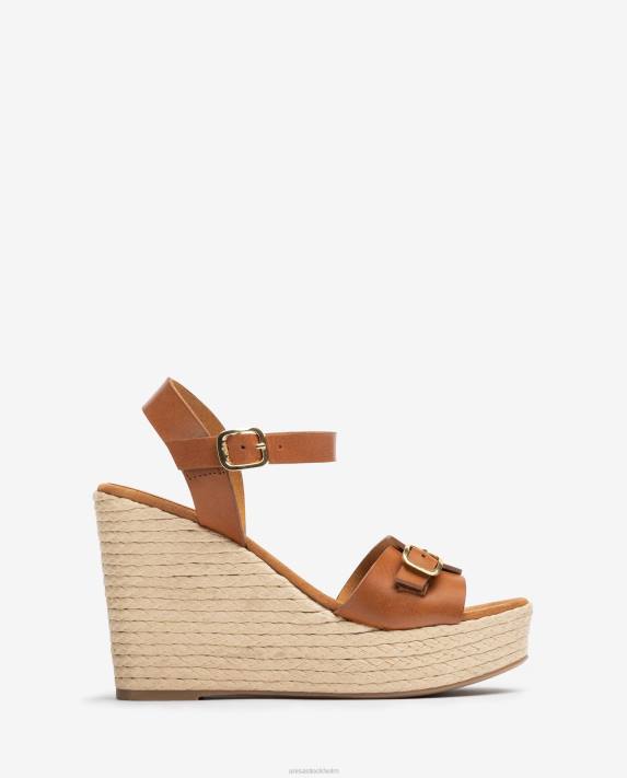Unisa kvinnor brun högkilad sandal 06DT190