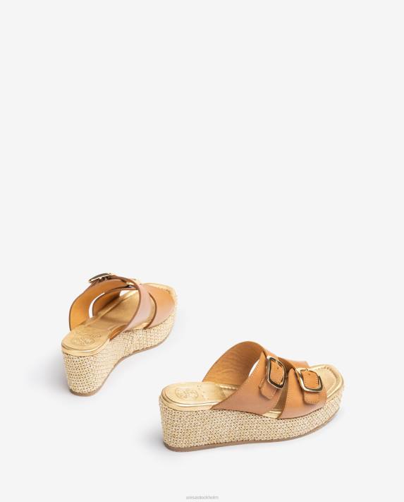 Unisa kvinnor brun sandal med axelband med spänne 06DT148