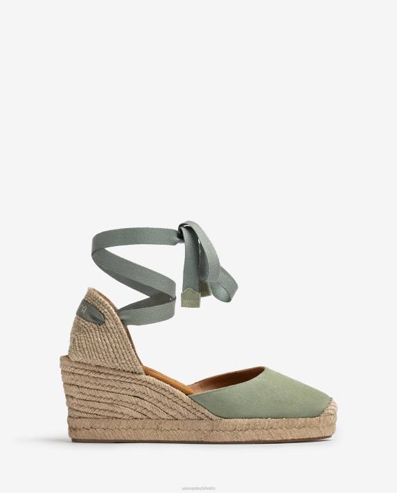 Unisa kvinnor grön ankel slips espadrille 06DT481