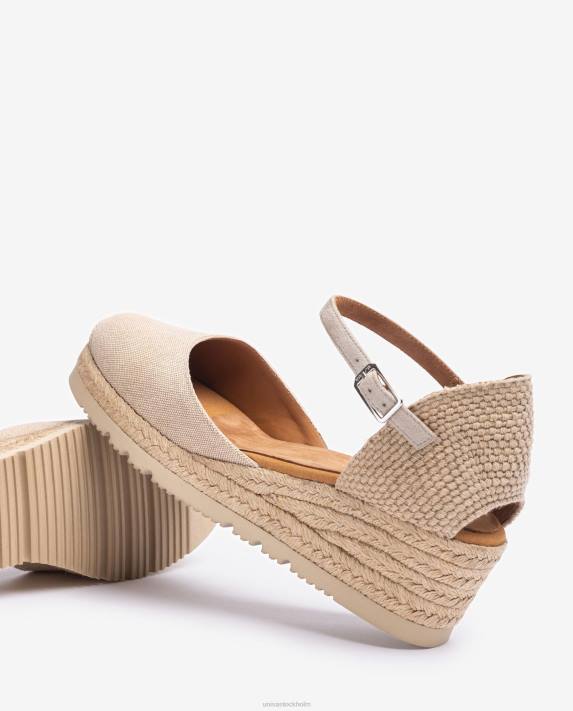 Unisa kvinnor graciös d\'orsay ankelrem espadrille i ecolino 06DT757