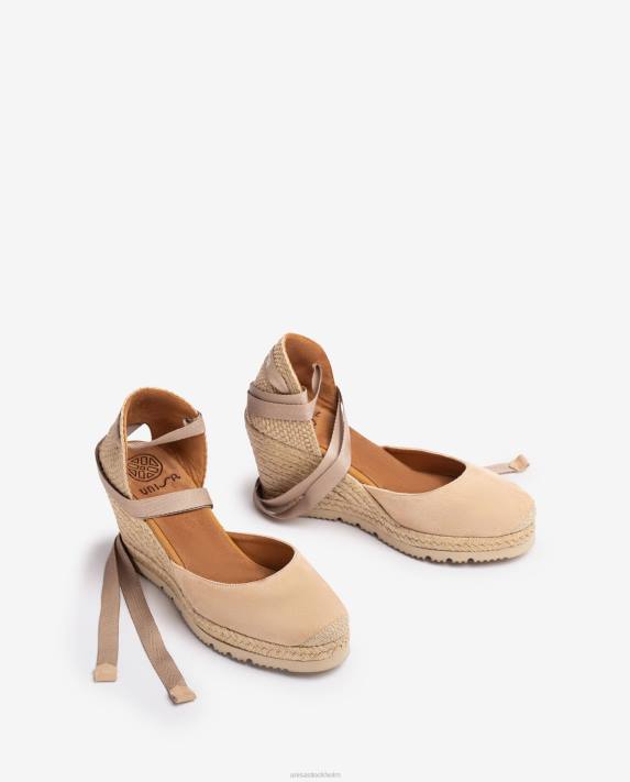 Unisa kvinnor graciös espadrille i mocka 06DT701