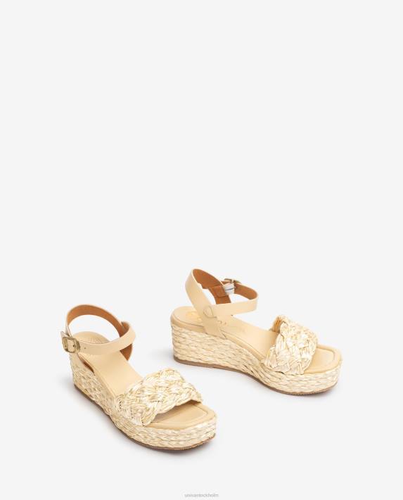 Unisa kvinnor graciös flätad plattformssandal 06DT431