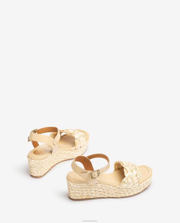 Unisa kvinnor graciös flätad plattformssandal 06DT431