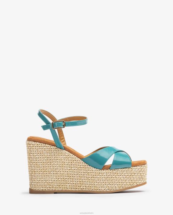 Unisa kvinnor graciös högkilad raffia sandal 06DT460