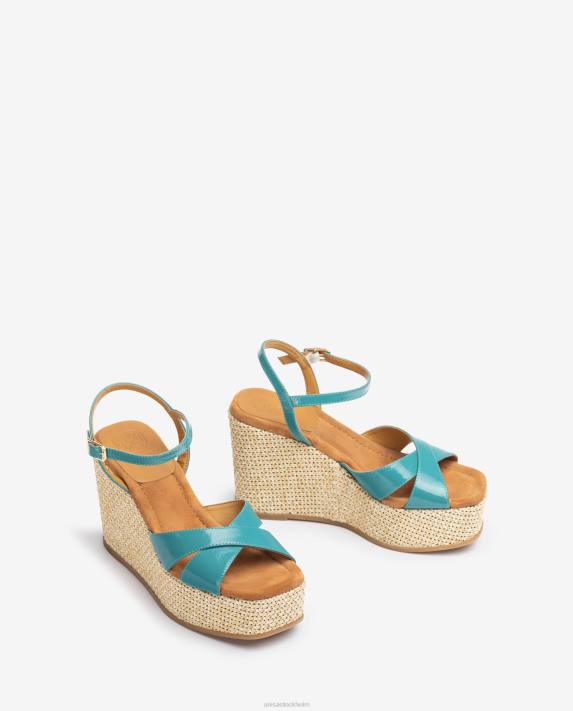 Unisa kvinnor graciös högkilad raffia sandal 06DT460