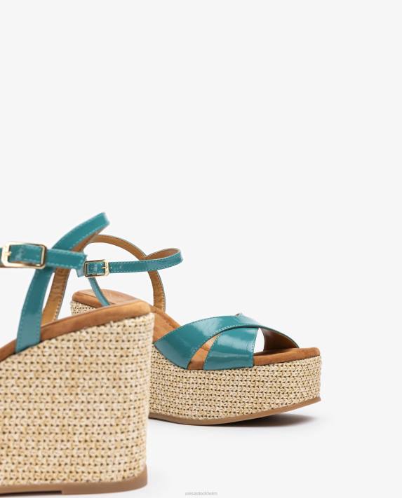 Unisa kvinnor graciös högkilad raffia sandal 06DT460