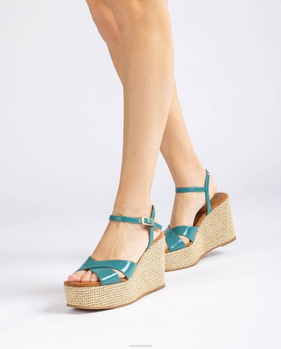 Unisa kvinnor graciös högkilad raffia sandal 06DT460