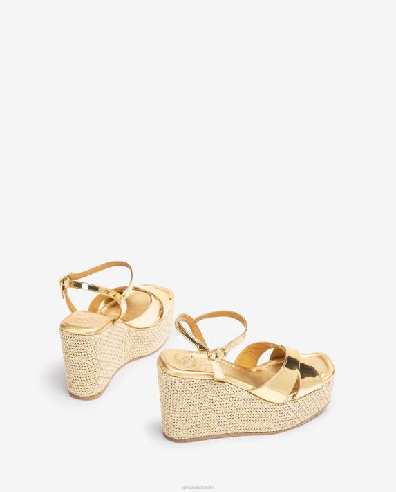 Unisa kvinnor graciös högkilad raffia sandal 06DT461