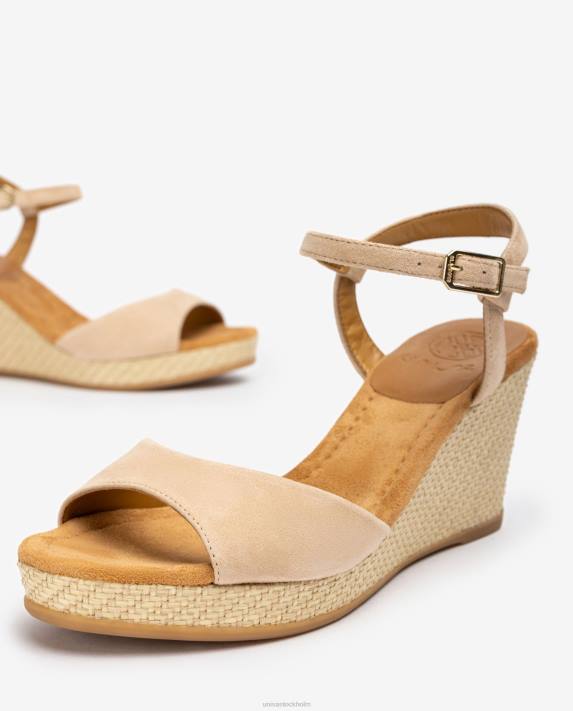 Unisa kvinnor graciös raffia sandal med kilklack 06DT464