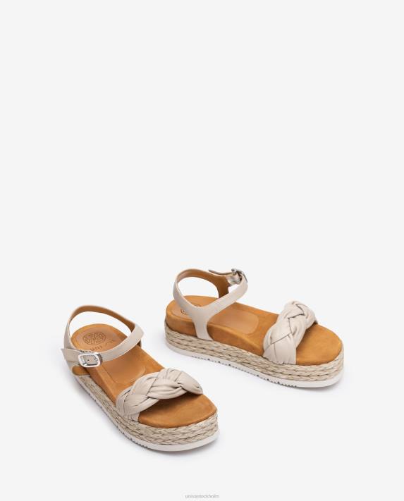 Unisa kvinnor graciös sandal med quiltad fläta 06DT348