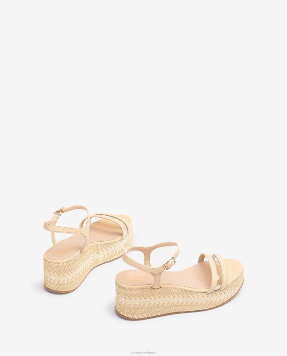 Unisa kvinnor graciös sandaler i kontrasterande läder 06DT337