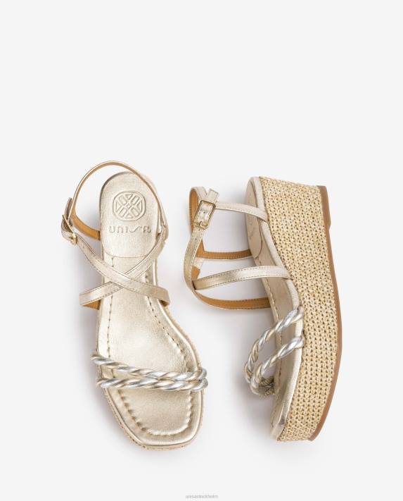 Unisa kvinnor mode sandal med blockklack och spiralband 06DT160