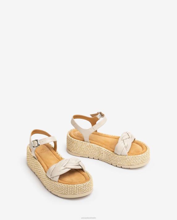 Unisa kvinnor mode sandal med quiltad fläta framtill 06DT97