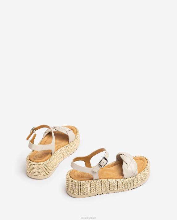 Unisa kvinnor mode sandal med quiltad fläta framtill 06DT97