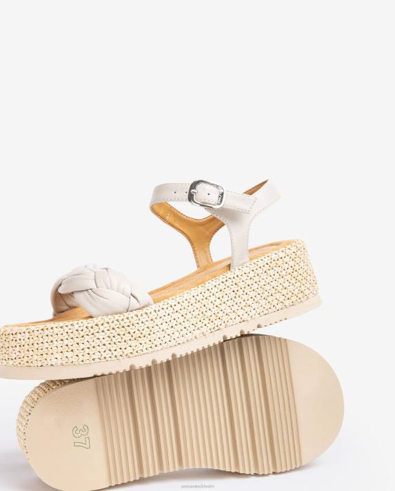 Unisa kvinnor mode sandal med quiltad fläta framtill 06DT97