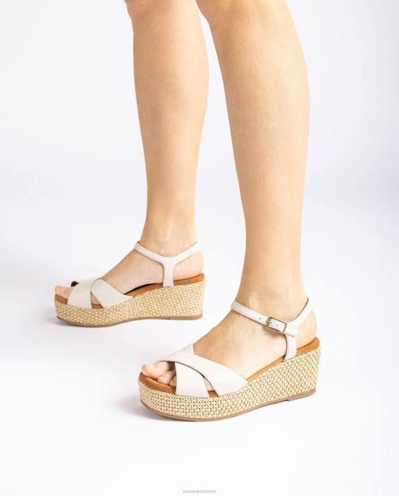 Unisa kvinnor mode sandal med raffia blockklack 06DT167
