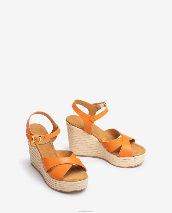 Unisa kvinnor orange högkilad sandal 06DT192
