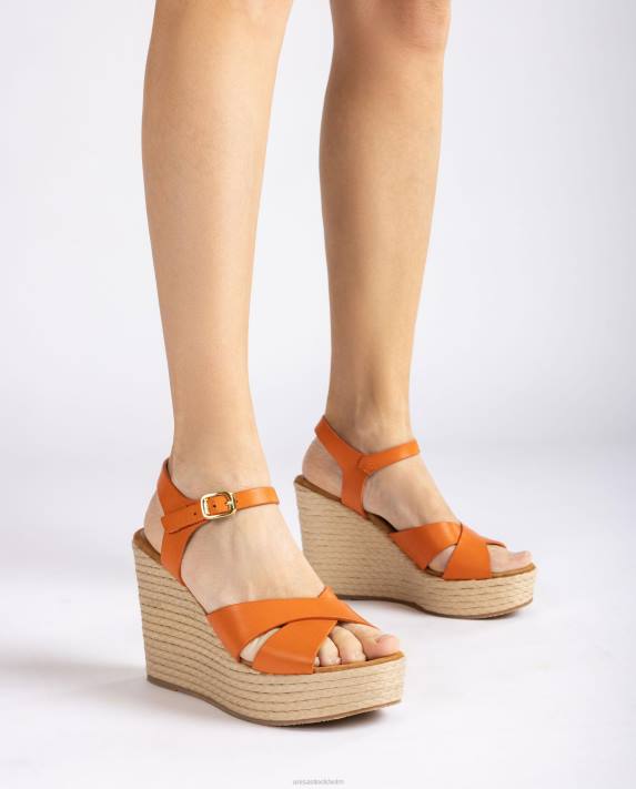 Unisa kvinnor orange högkilad sandal 06DT192