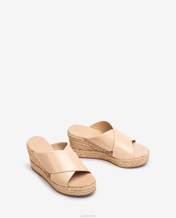 Unisa kvinnor rosa bred sandal med korsband 06DT295