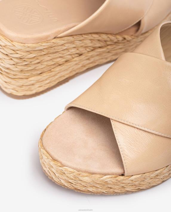 Unisa kvinnor rosa bred sandal med korsband 06DT295