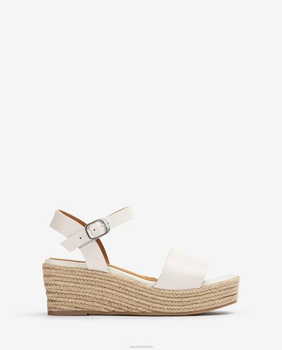 Unisa kvinnor vit sandal av juteblock 06DT331