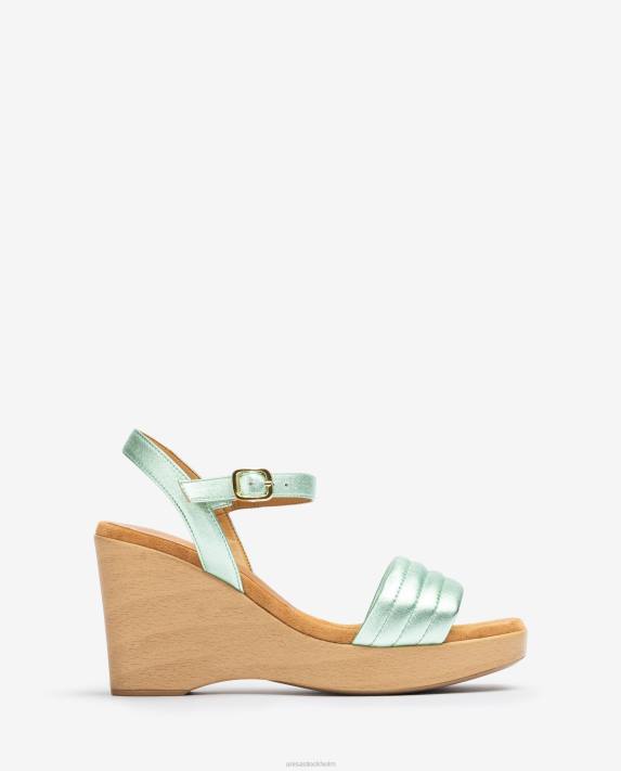 Unisa kvinnor blå sandal med fyrkantig tå 06DT242