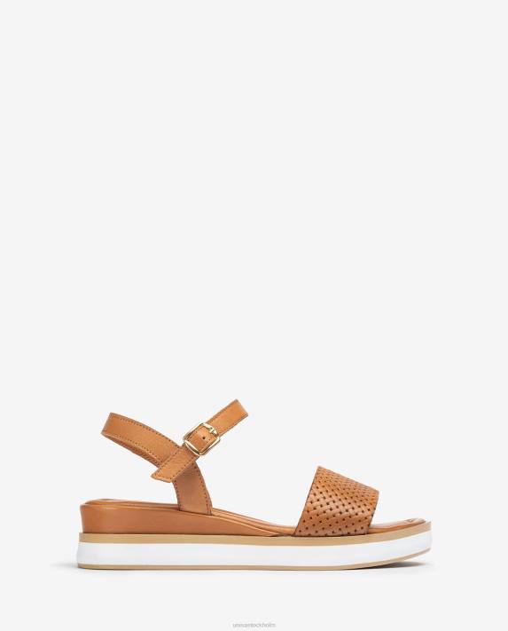 Unisa kvinnor brun sandal med sportig kil 06DT139