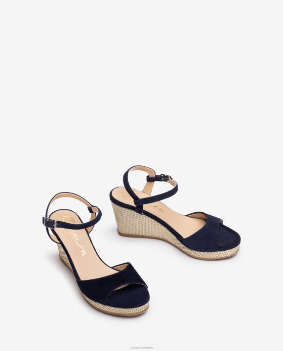 Unisa kvinnor graciös raffia sandal med kilklack 06DT489