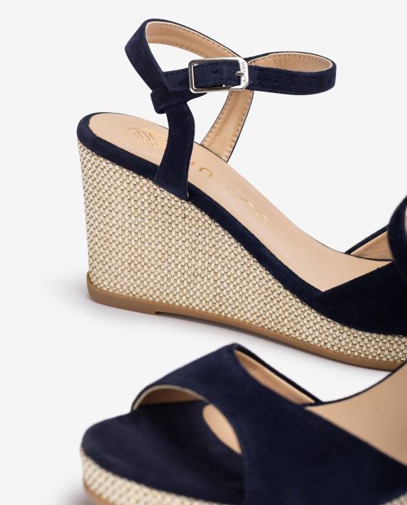 Unisa kvinnor graciös raffia sandal med kilklack 06DT489