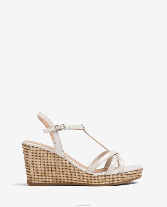 Unisa kvinnor mode kil sandaler i lackläder med t-rem 06DT440