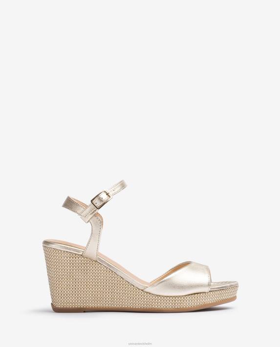 Unisa kvinnor mode raffia sandal med kilklack 06DT490