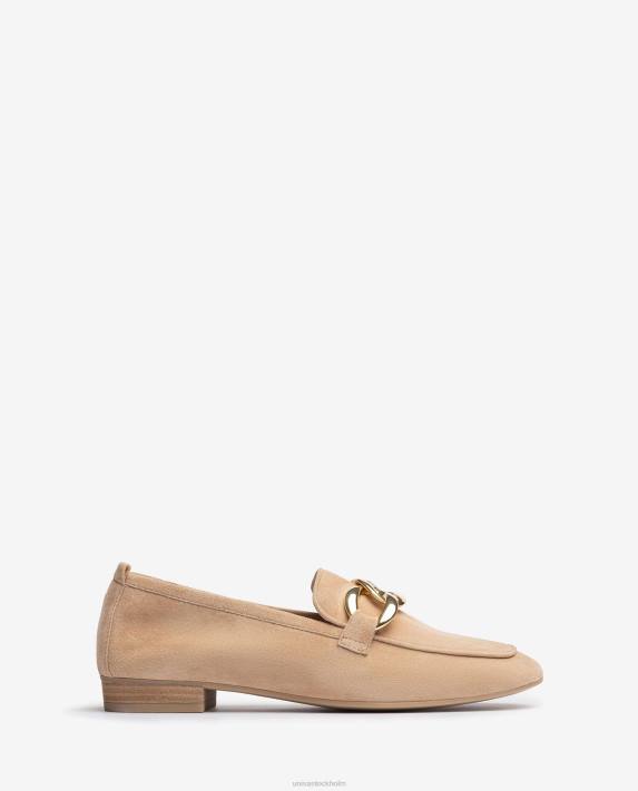 Unisa kvinnor beige loafer med kedja 06DT615