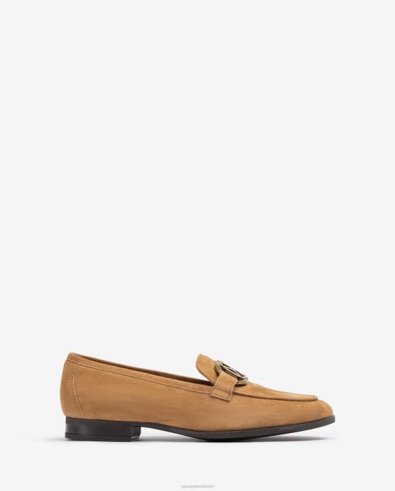 Unisa kvinnor brun loafers med klädsel 06DT1282