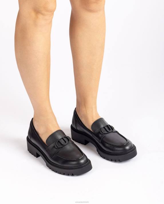Unisa kvinnor graciös loafer med gummerad logotyp 06DT1270
